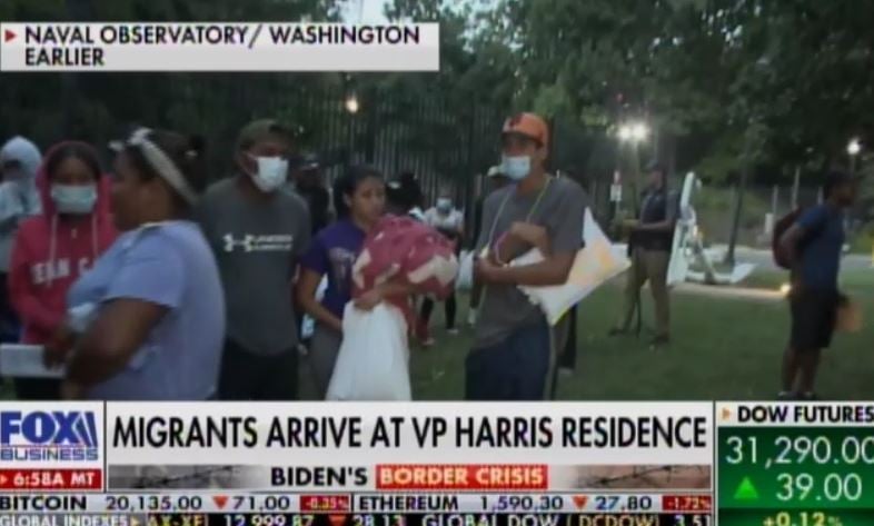 Illegals dumped on Kamala’s lawn